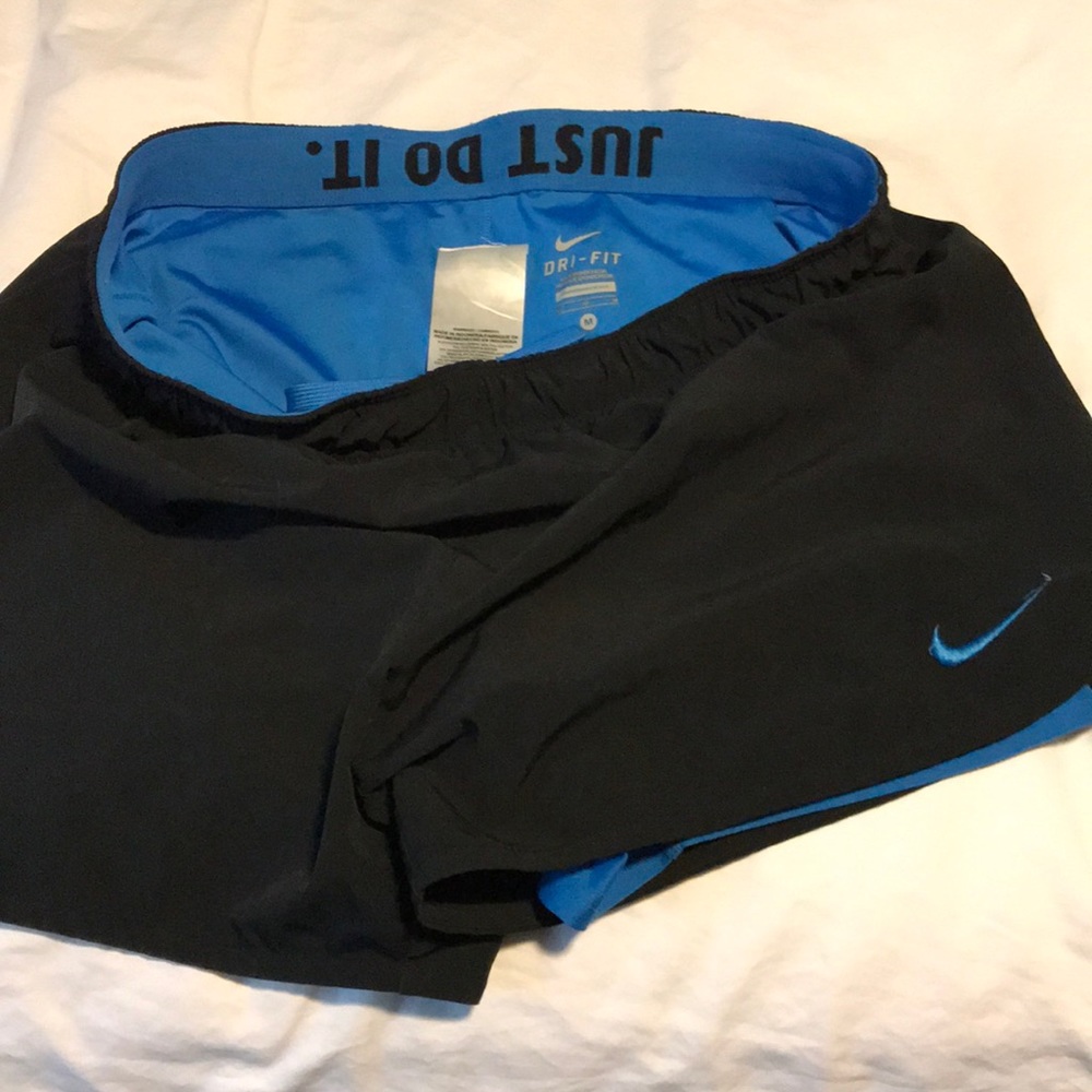 Nike with 3” inseam blue liner